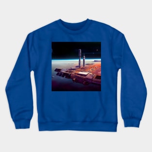 Interplanetary Spaceport Crewneck Sweatshirt